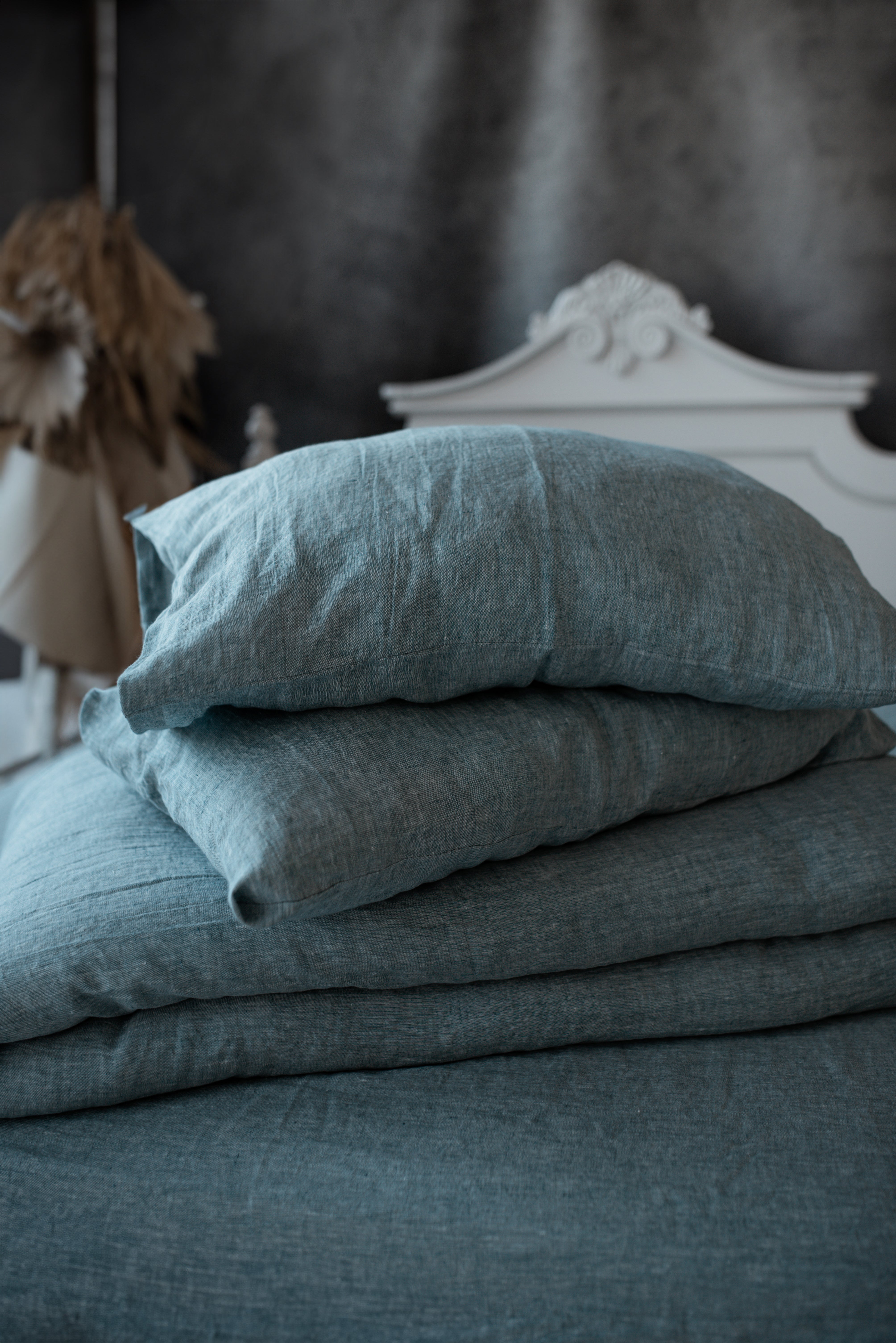 Linen pillowcase BP001 with flap