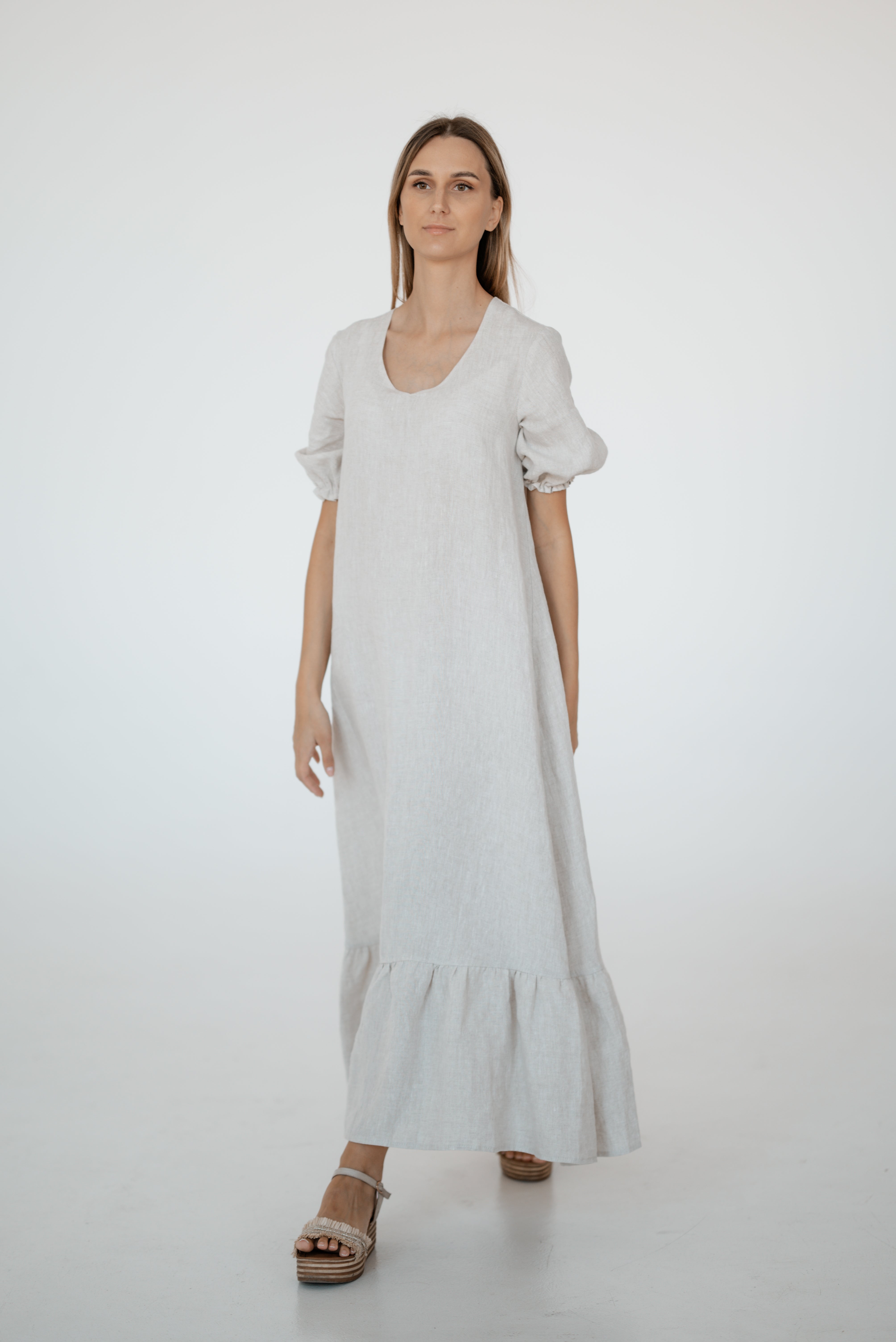 Linen dress CW023