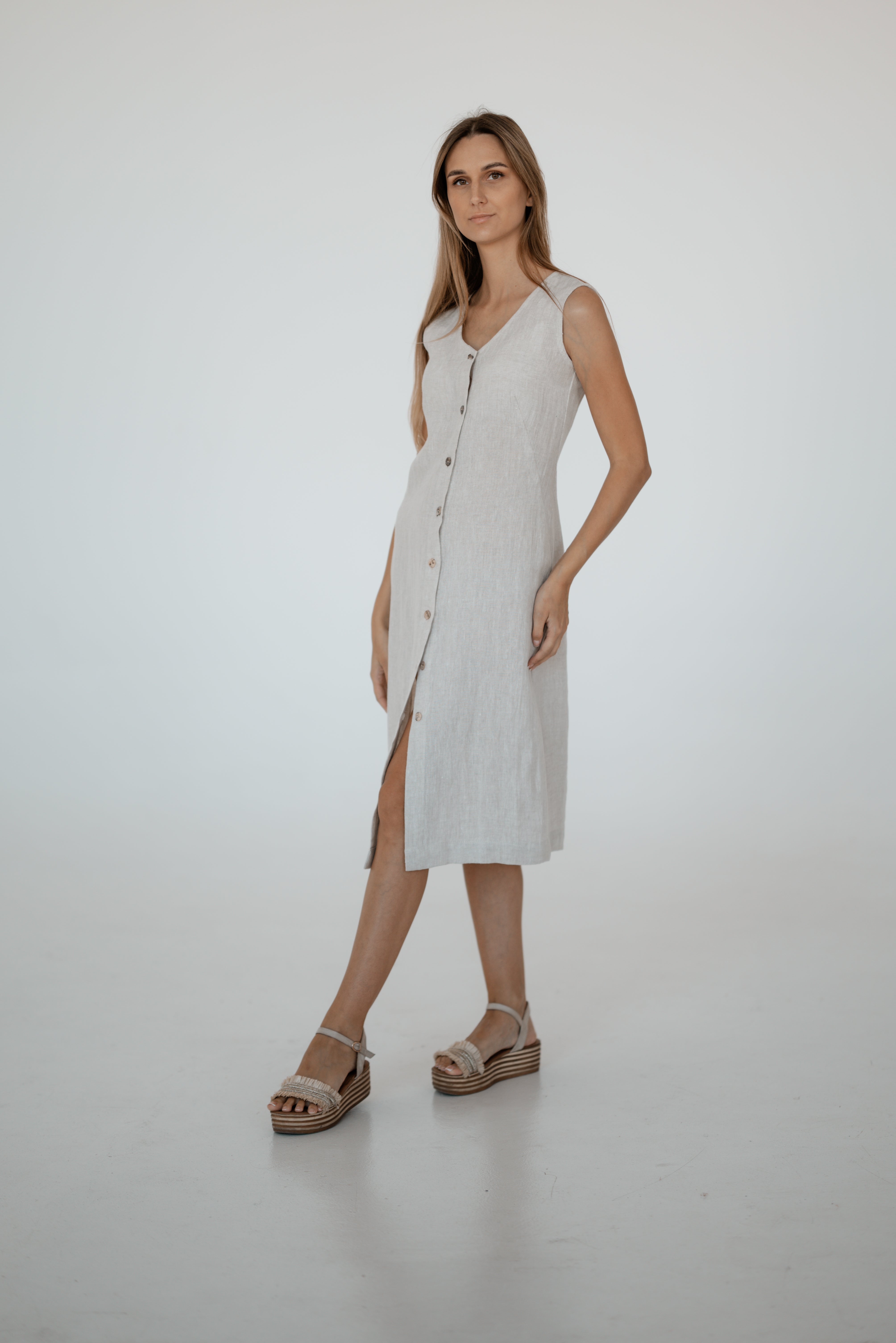 Linen dress CW022