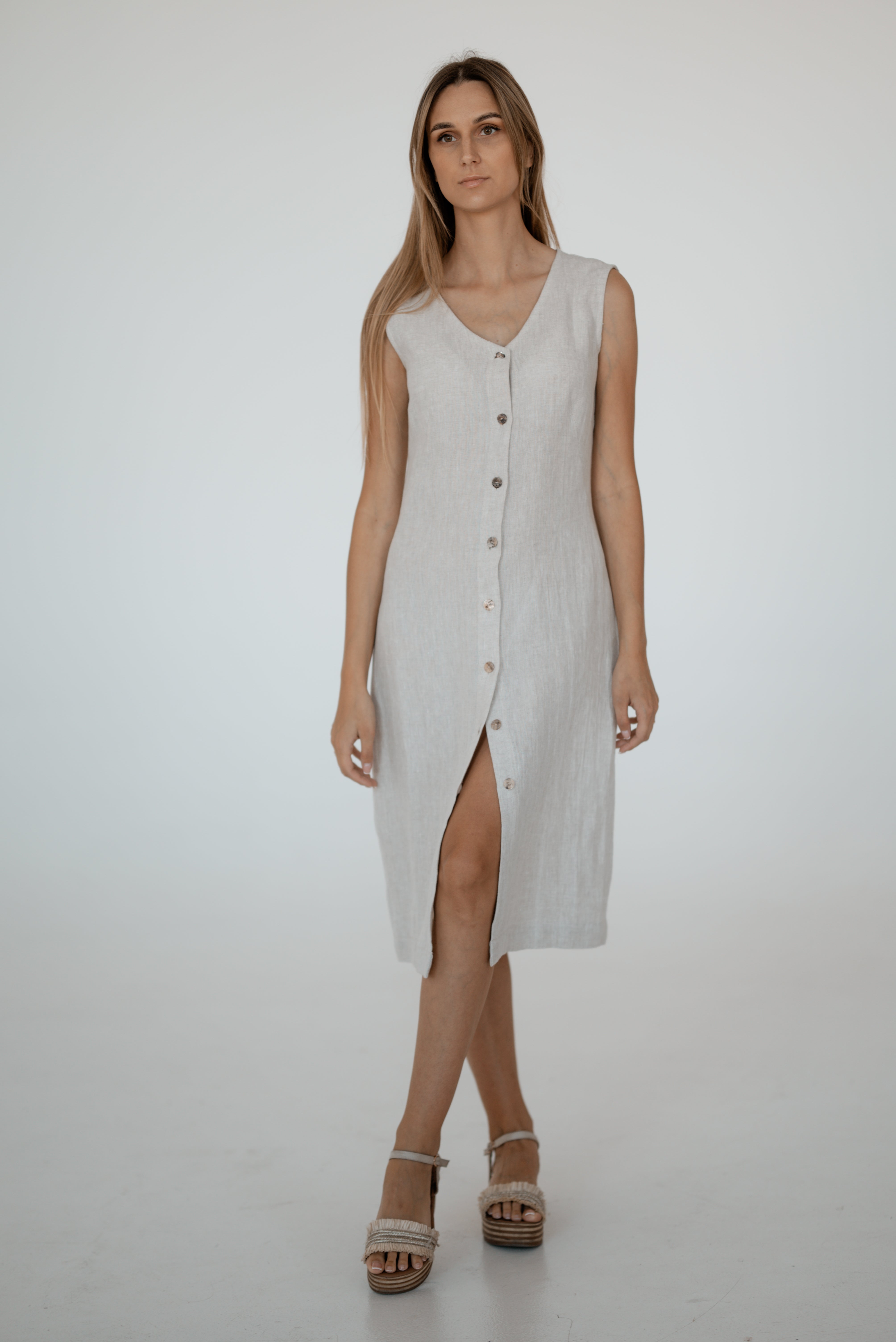 Linen dress CW022