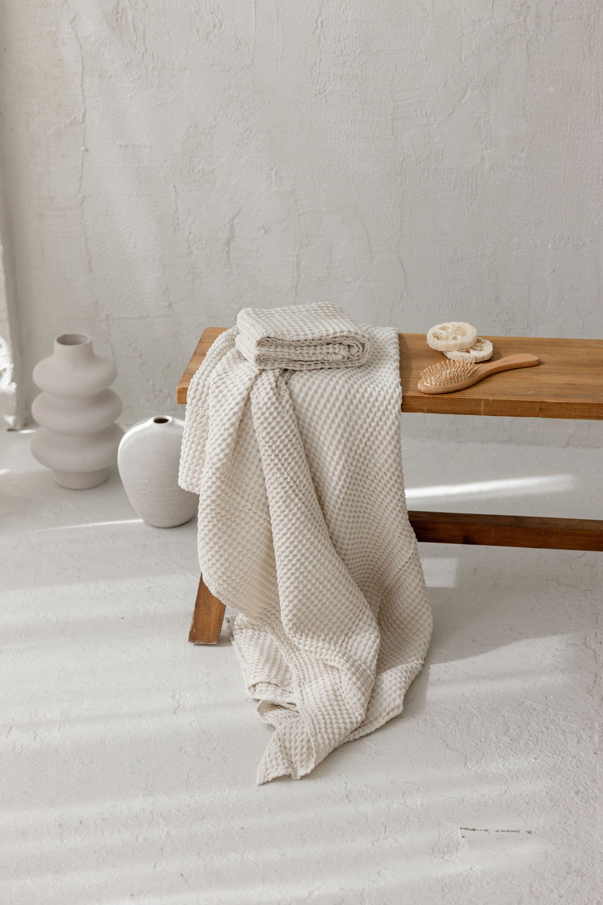 Linen Bath Towel TW003 off white