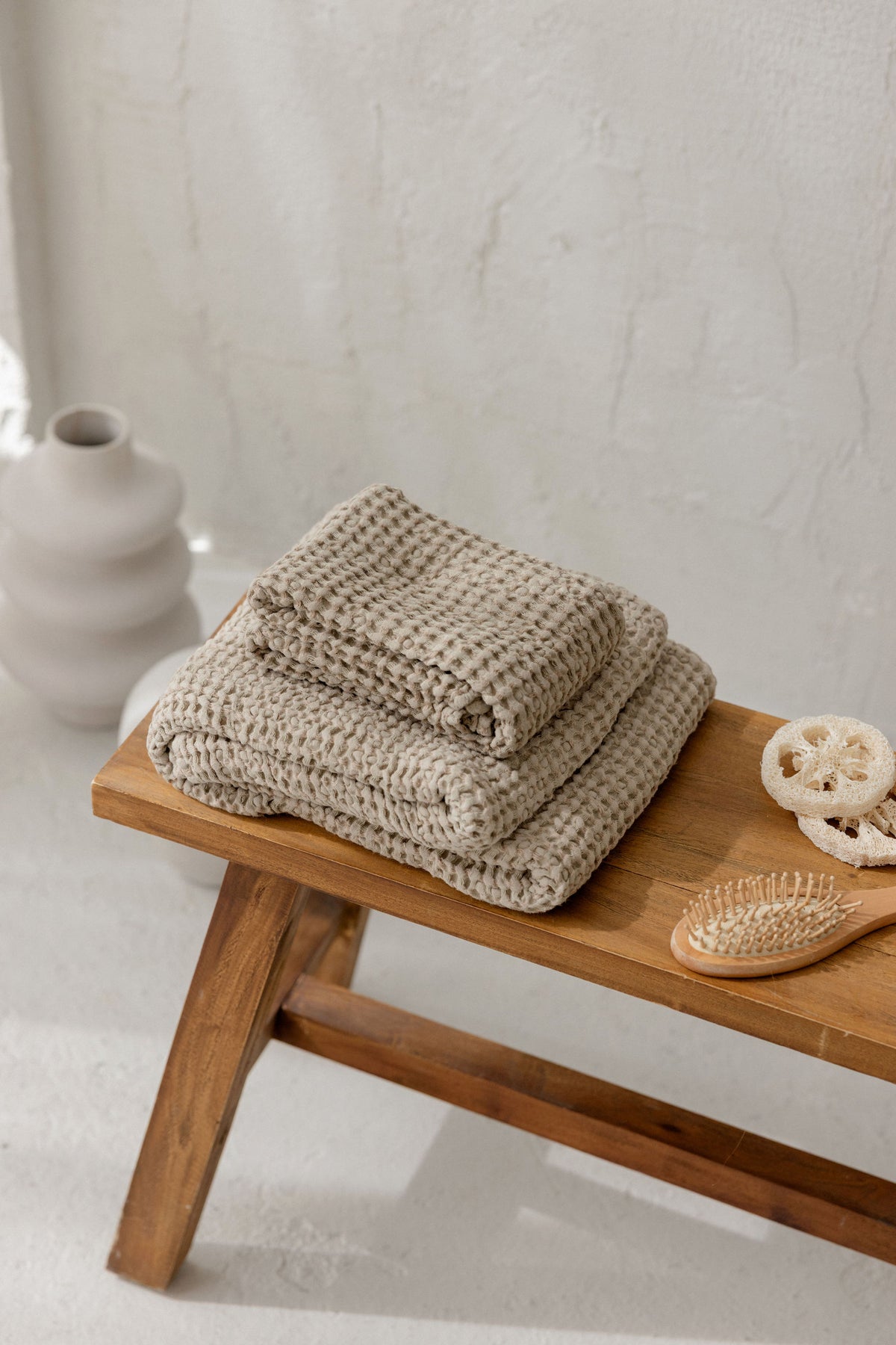 Linen Bath Towel TW003 beige