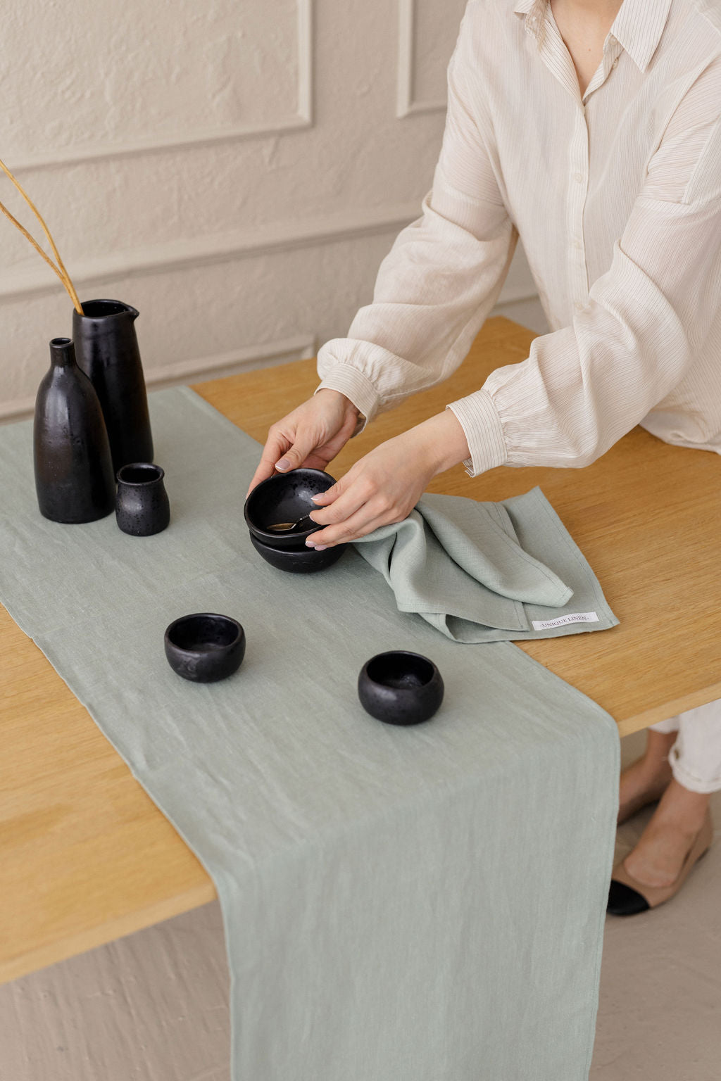 Table Runner TR001 in MINT COLOUR (2123B)