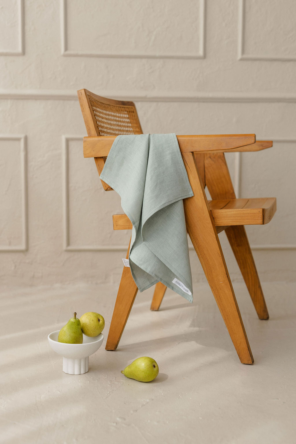 LINEN KITCHEN TOWEL KT001 IN MINT COLOUR (2123B)