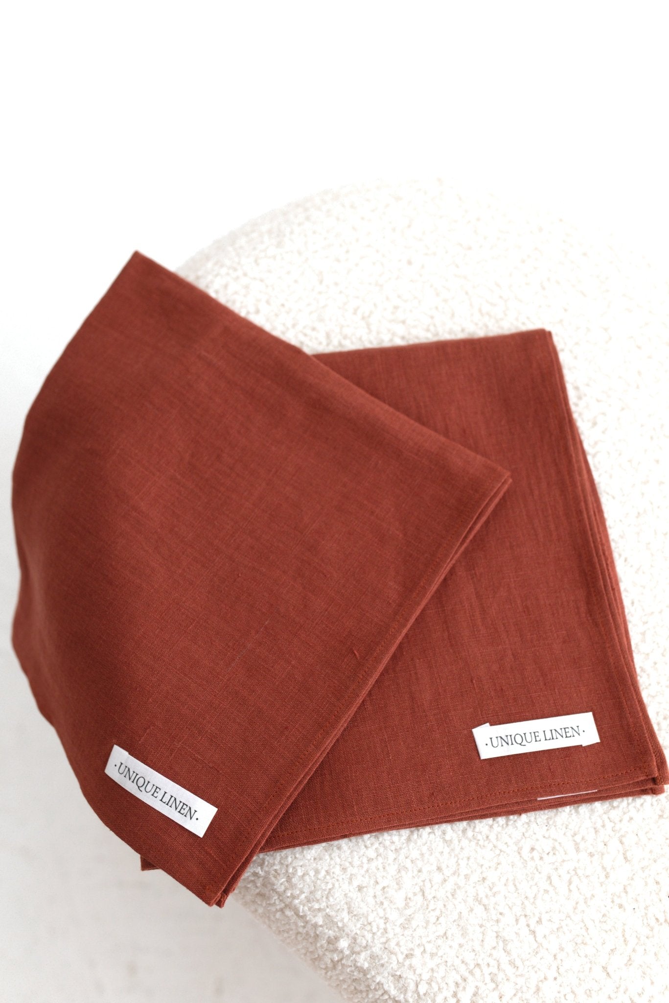 Linen Tablecloth – Natural – White | Wholesale Linen Towels, Tablecloths, Napkins, Bathrobes, Aprons, Abayas & Thobes - Middle East Collection by Unique Linen“