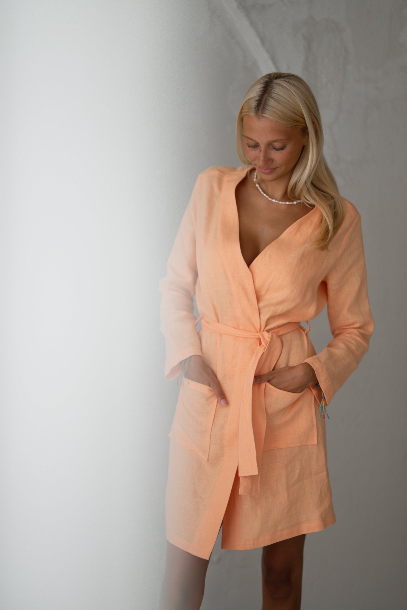 Linen Tablecloth – Natural – White | Wholesale Linen Towels, Tablecloths, Napkins, Bathrobes, Aprons, Abayas & Thobes - Middle East Collection by Unique Linen“