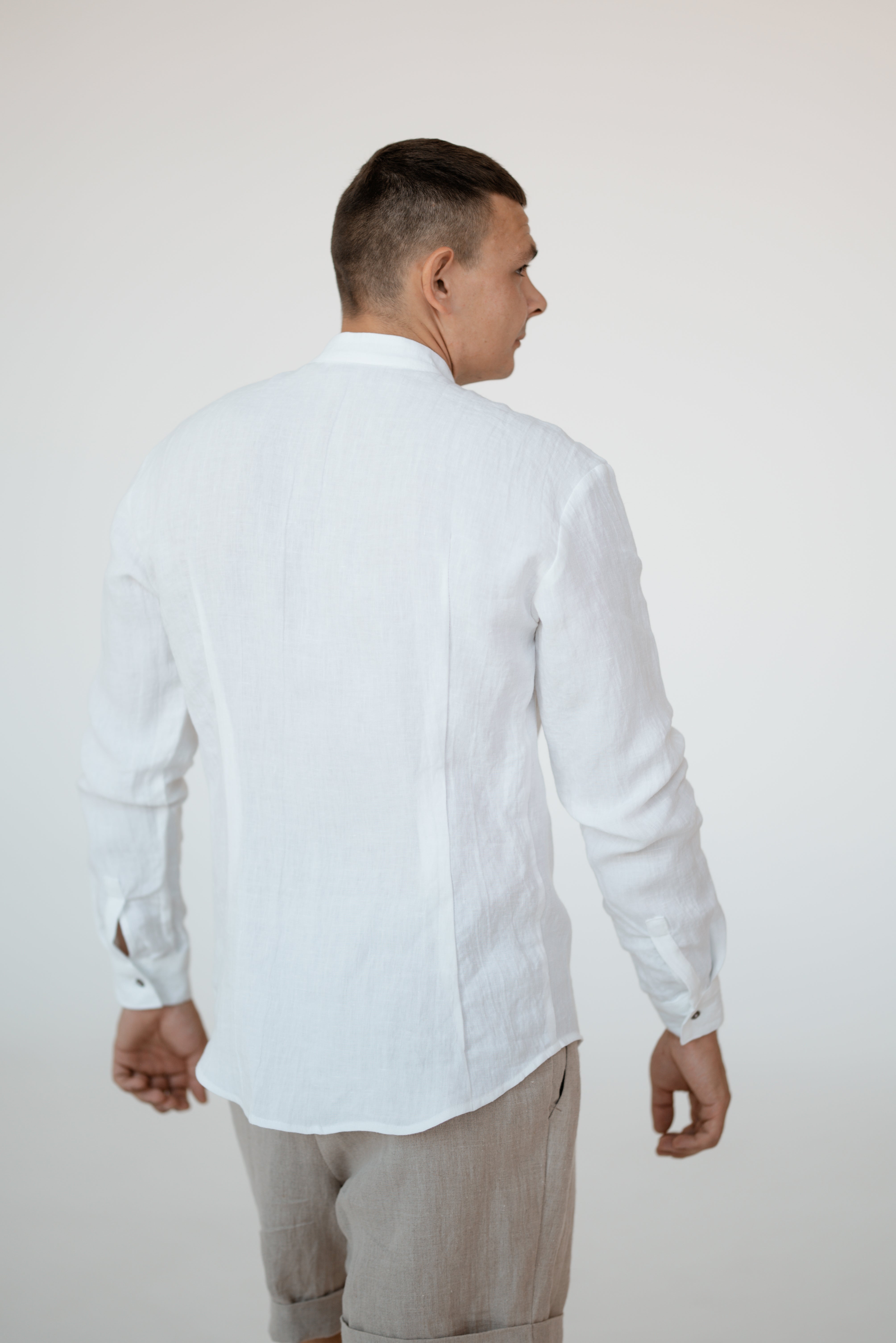 Linen Men Collar Shirts CM027