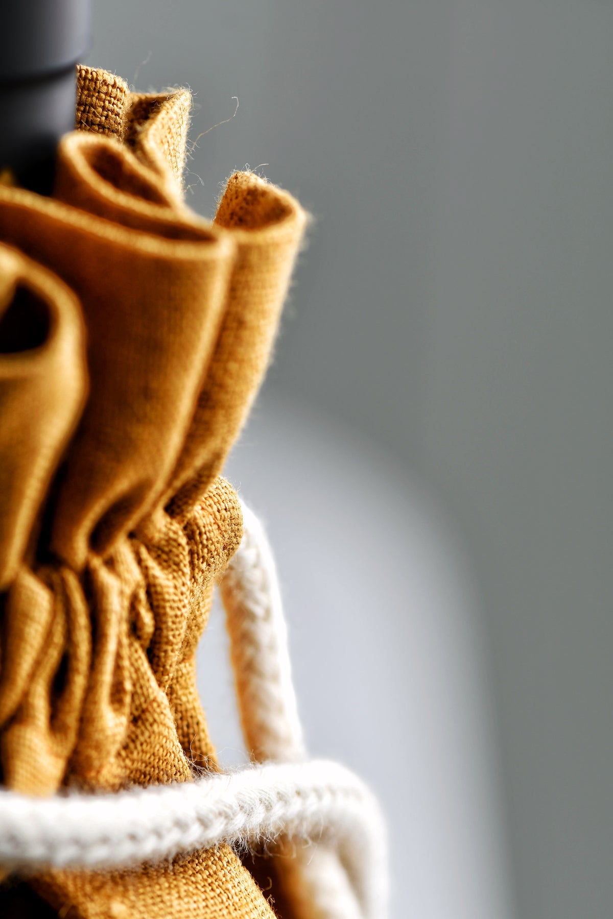 Linen Wine Bag KW001 in CINNAMON colour (3330)