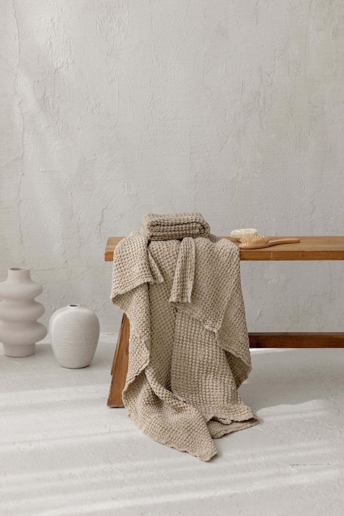 Linen Bath Towel TW003 beige