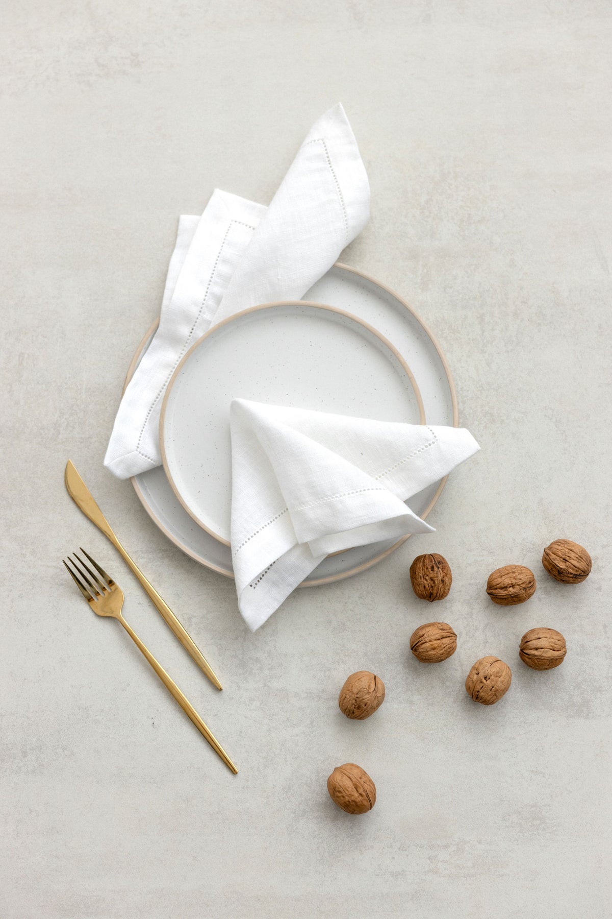 Linen Hemstitch Napkin TN003 in optical white colour (18)