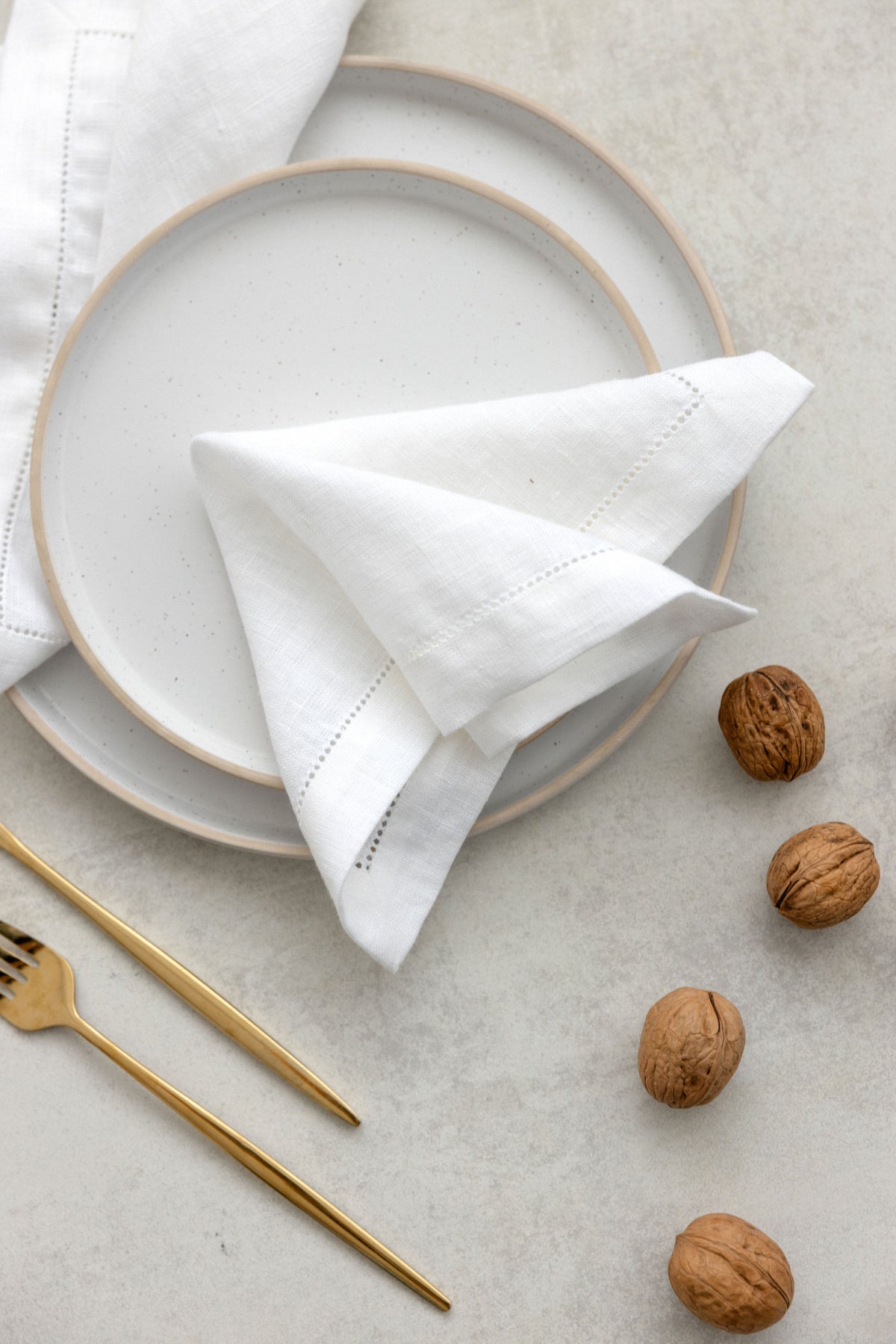 Linen Hemstitch Napkin TN003 in optical white colour (18)