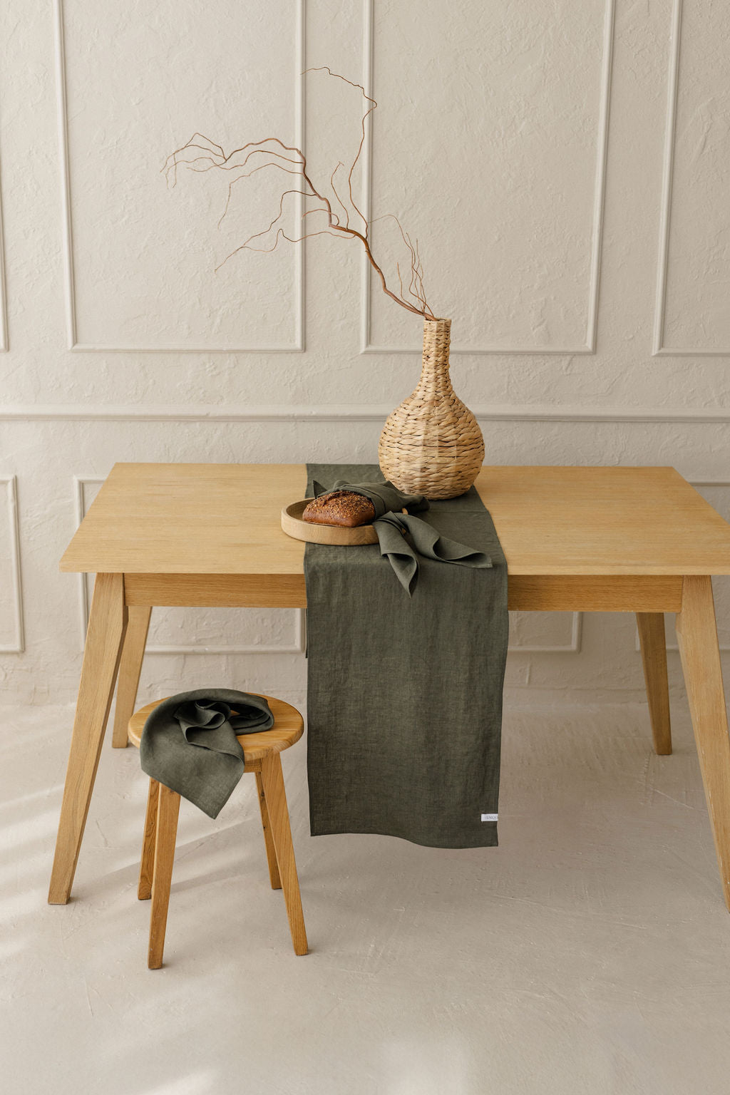 Linen napkins TN001 in KHAKI COLOUR (3461)