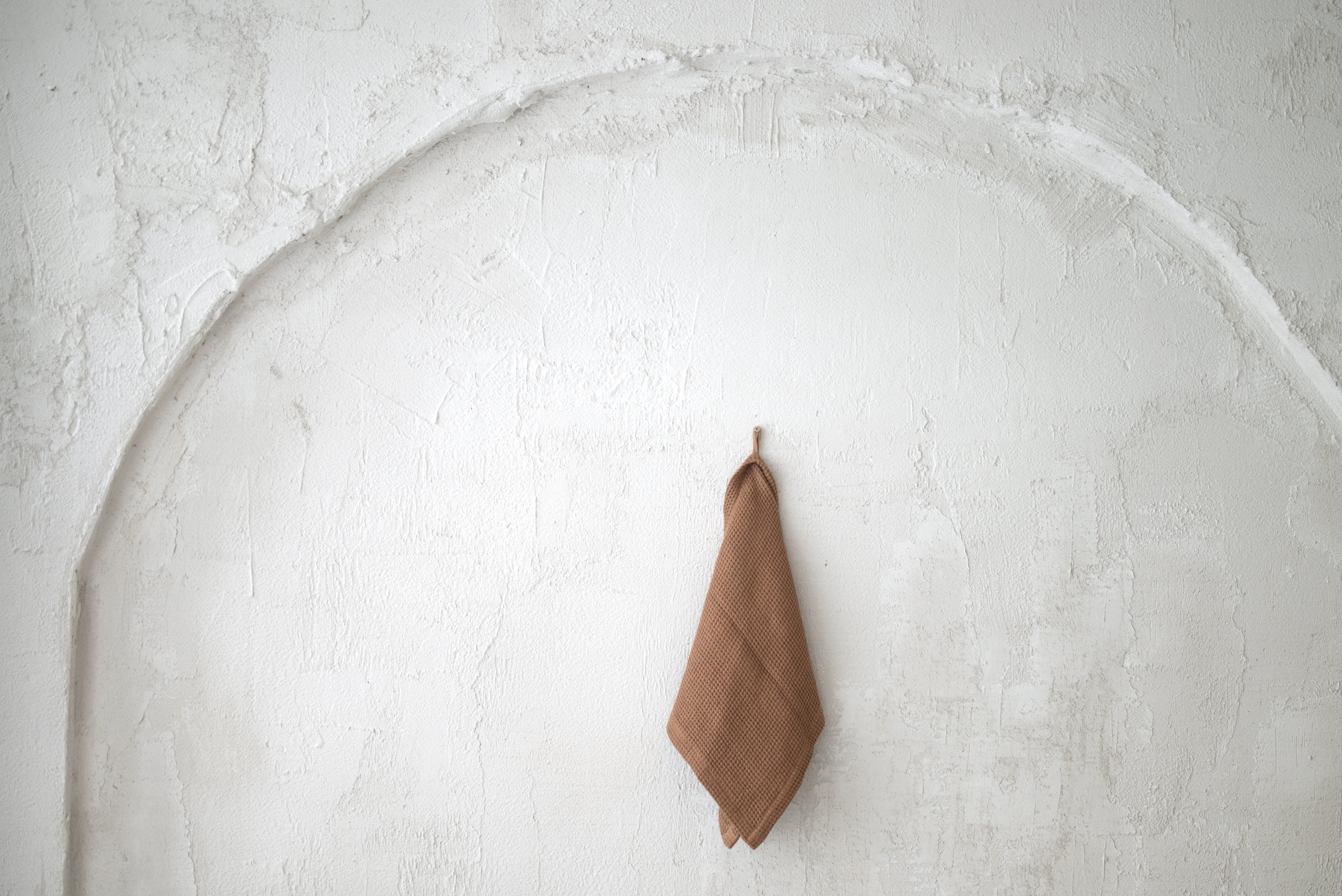 Bath Linen Waffle Towel TW002 in Raw Umber colour