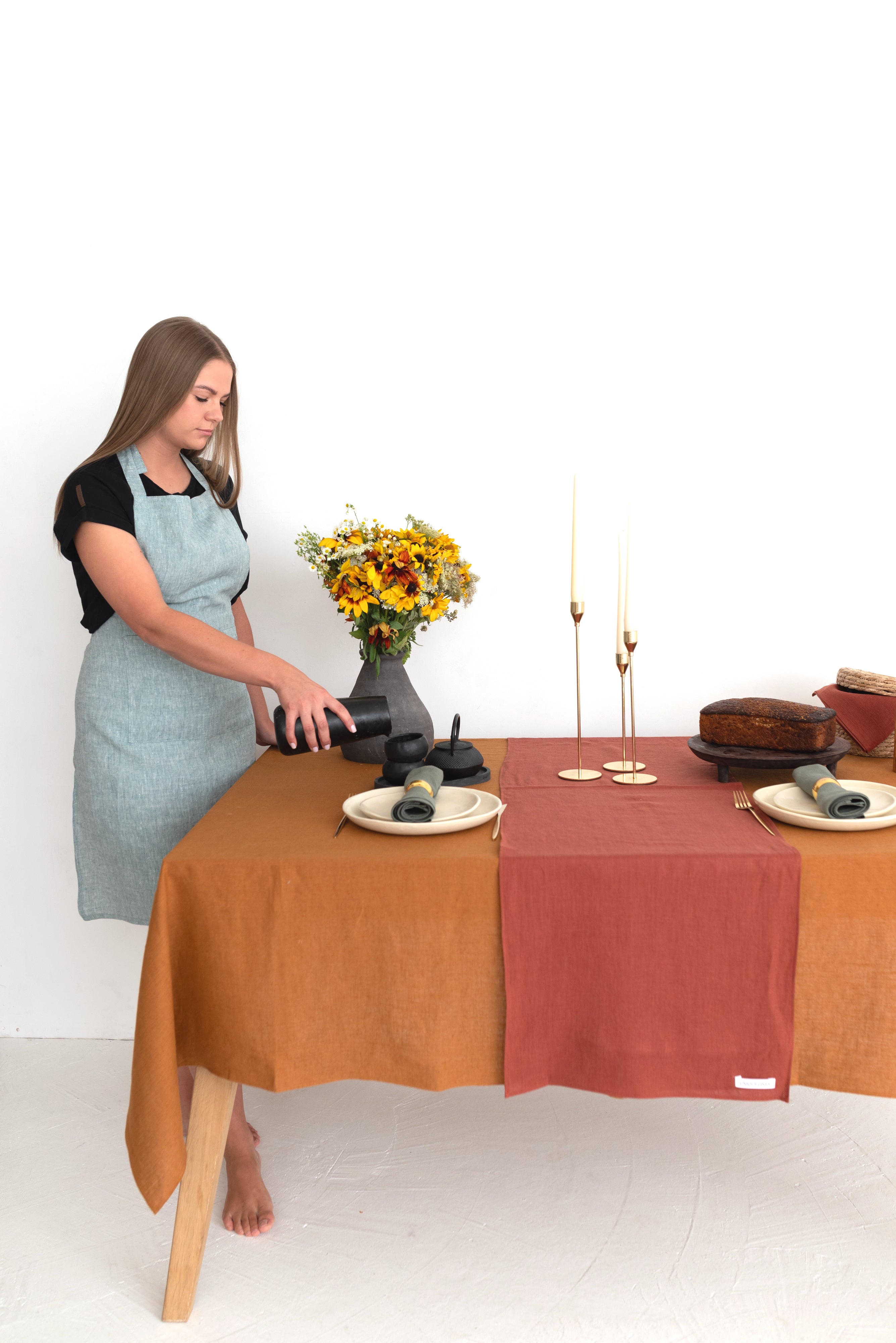 Table Runner TR001 in Theracotta Colour (2709)