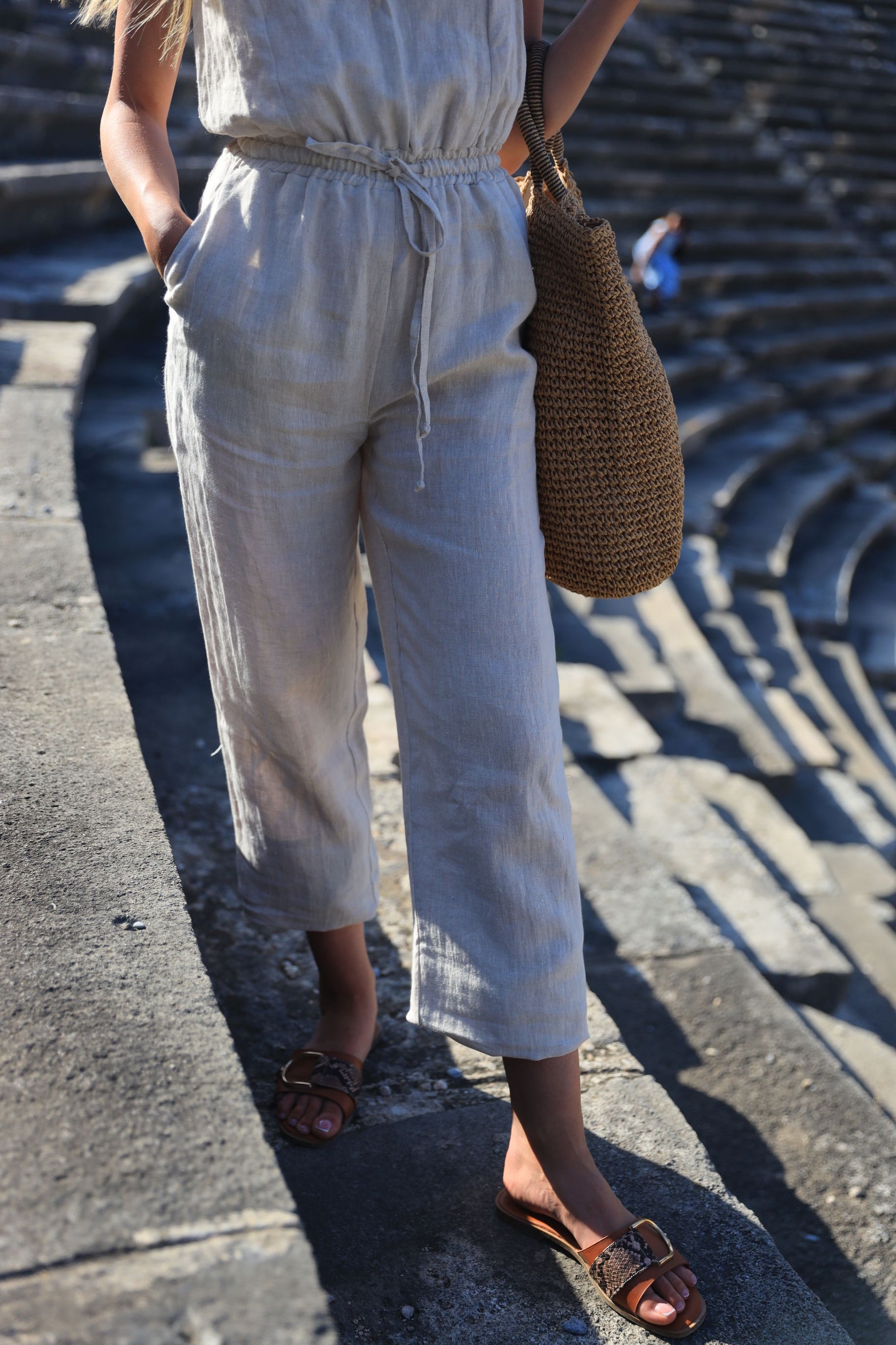 Linen jumpsuit CW002