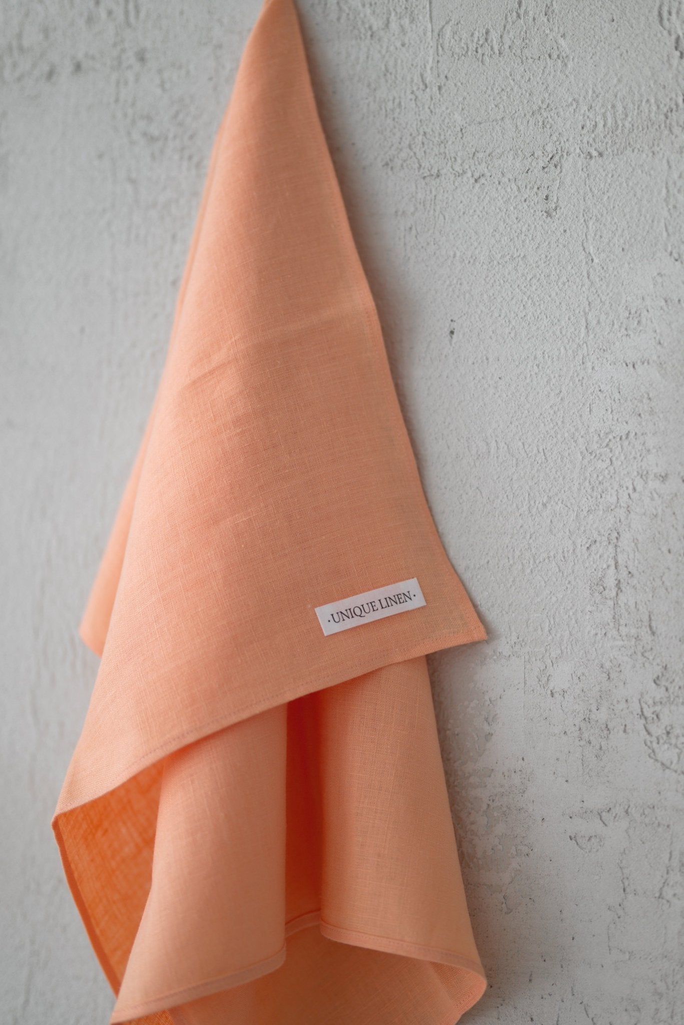 Linen Tablecloth – Natural – White | Wholesale Linen Towels, Tablecloths, Napkins, Bathrobes, Aprons, Abayas & Thobes - Middle East Collection by Unique Linen“